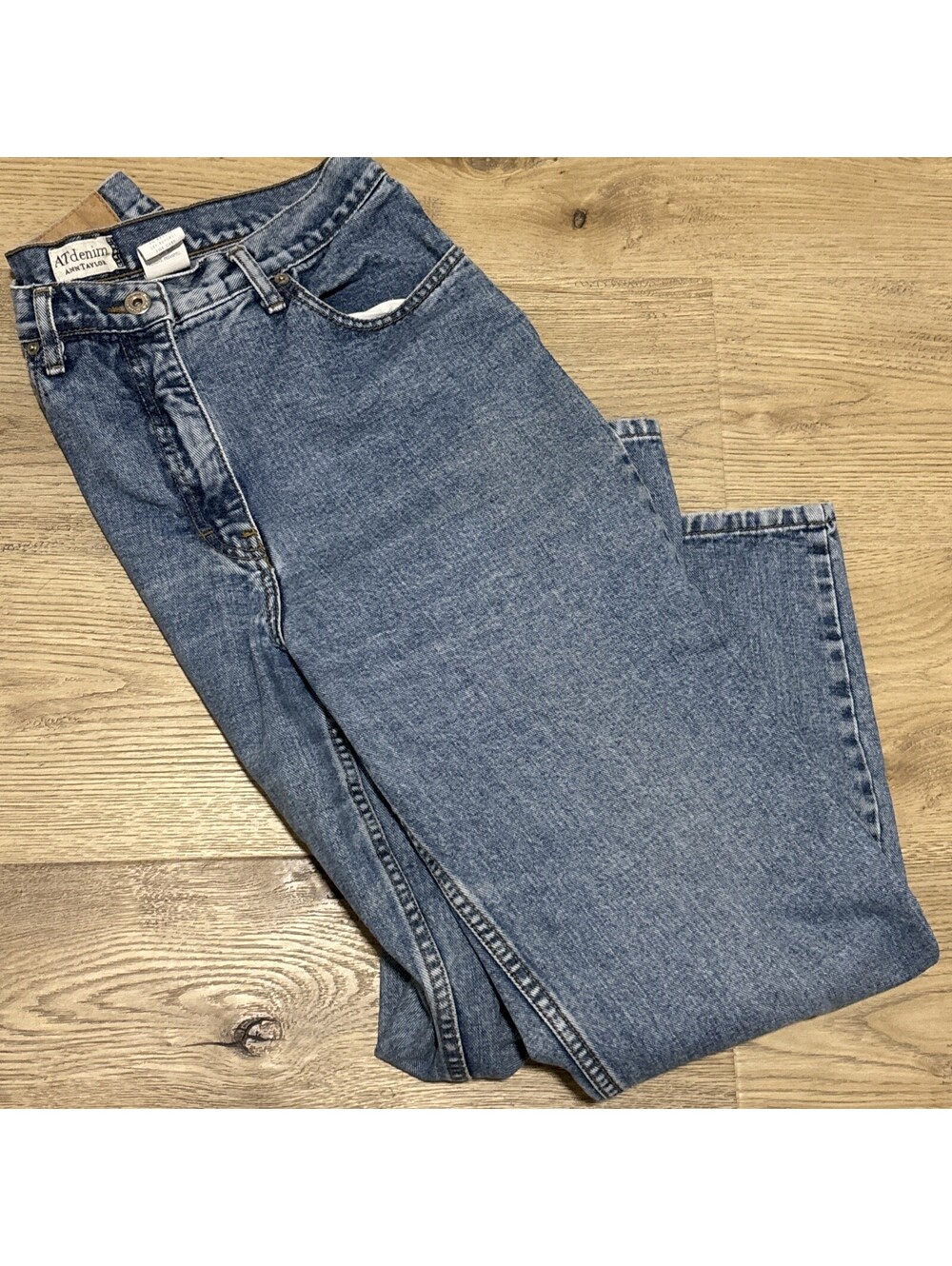 VTG Ann Taylor Classic  Womens Jeans 12P Blue  Denim Petite